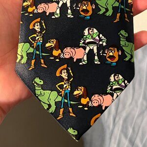 Handmade Silk Tie Featuring Disney's Toy Story Characters